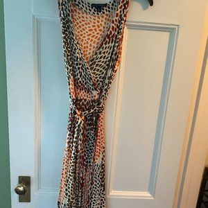 Patterned Wrap Dress